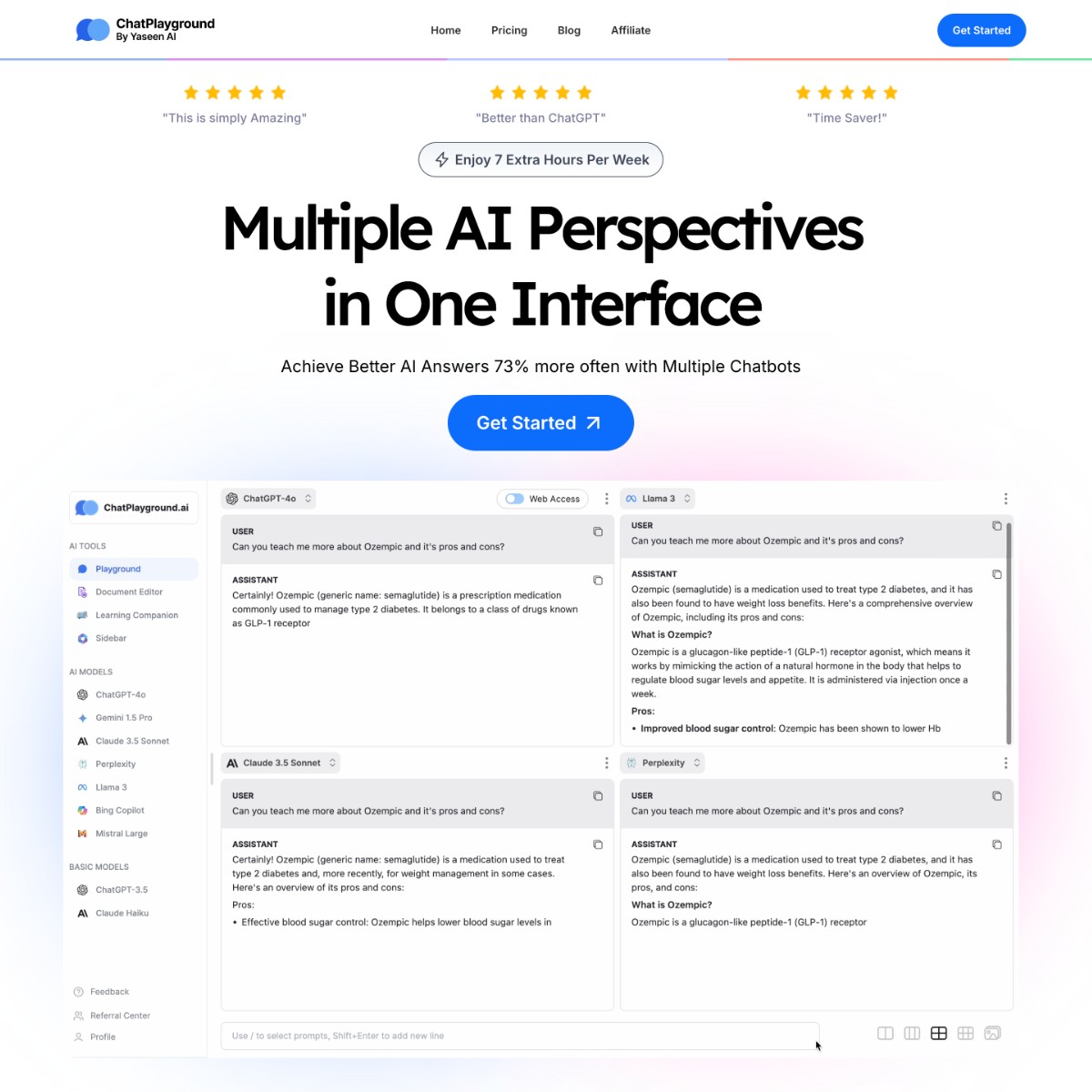 ChatPlayground AI Chatbots