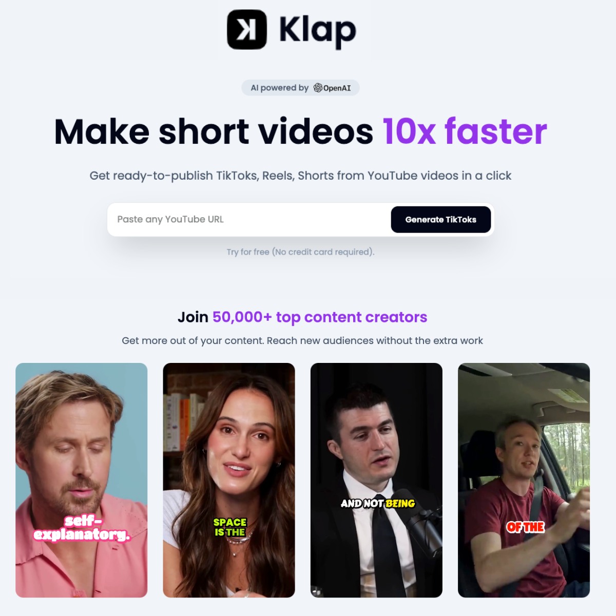 Klap Video AI Tool
