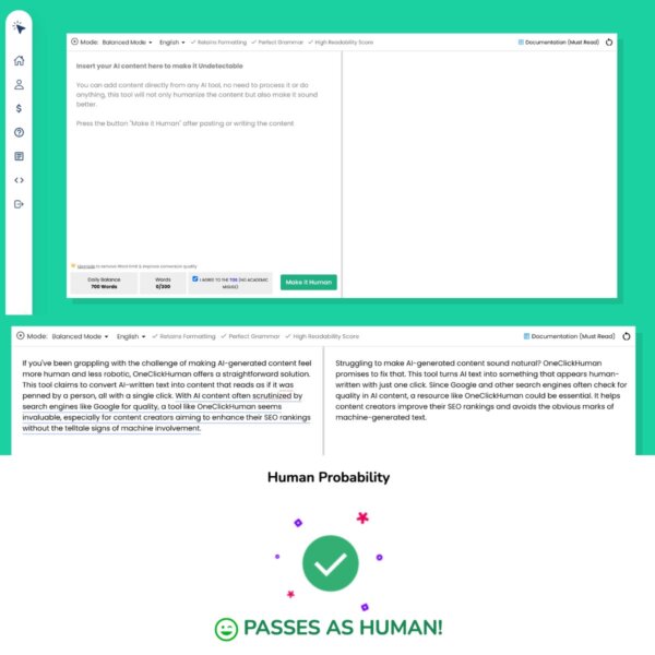 One Click Human